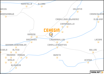 map of Cehegín