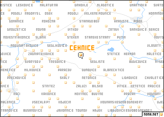 map of Cehnice