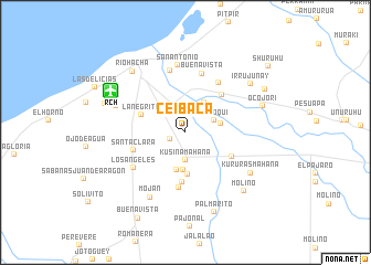 map of Ceibacá