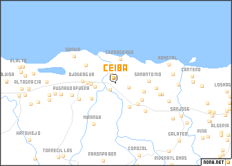 map of Ceiba