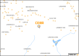 map of Ceiba