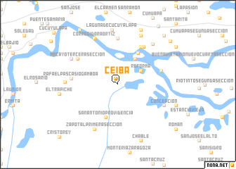 map of Ceiba