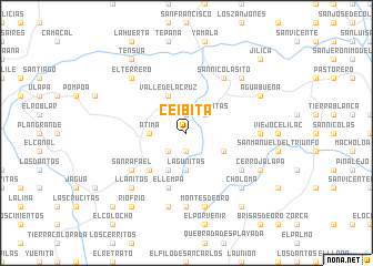 map of Ceibita