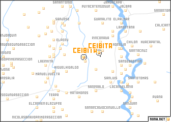 map of Ceibita