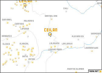 map of Ceilán