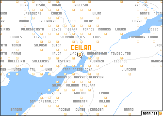 map of Ceilán