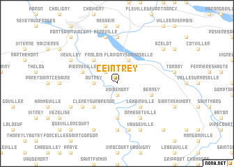 map of Ceintrey