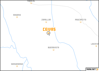 map of Ceivas