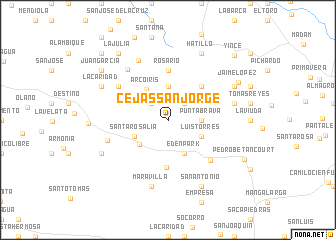 map of Cejas San Jorge