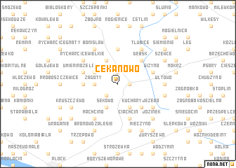 map of Cekanowo