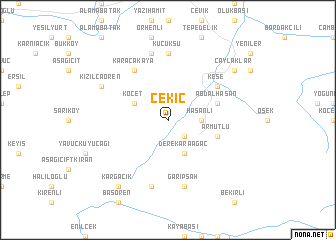 map of Çekiç