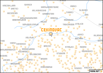 map of Čekinovac