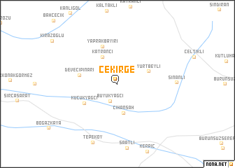 map of Çekirge