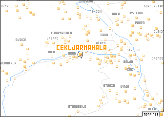 map of Cekljar Mahala