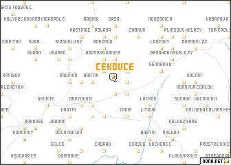 map of Čekovce