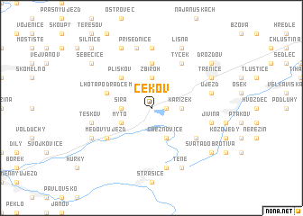 map of Cekov