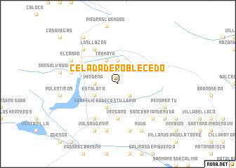 map of Celada de Roblecedo