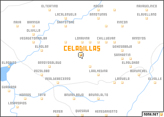 map of Celadillas