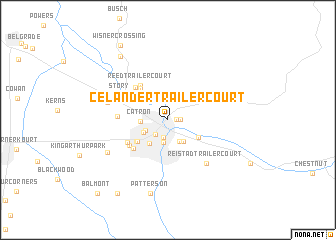map of Celander Trailer Court
