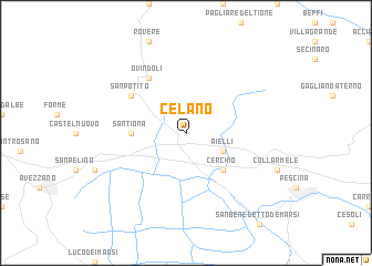 map of Celano
