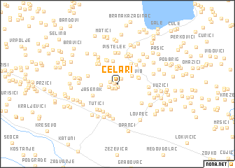 map of Čelari