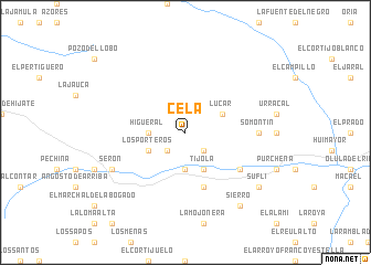 map of Cela