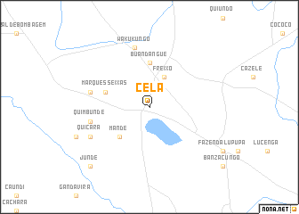 map of Cela