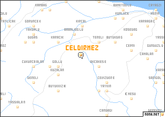 map of Çeldirmez