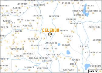 map of Celedón