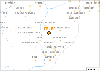 map of Celén