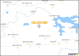 map of Celestine