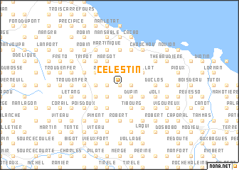 map of Celestin