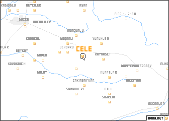map of Çele