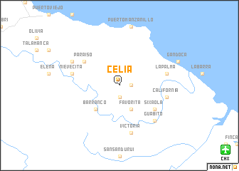 map of Celia