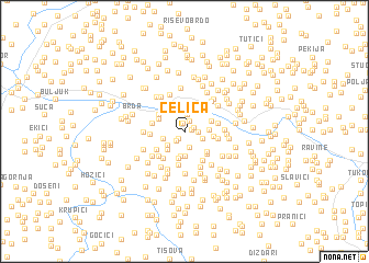 map of Čelica