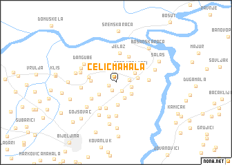 map of Čelić Mahala