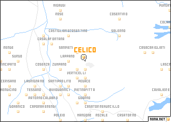 map of Celico