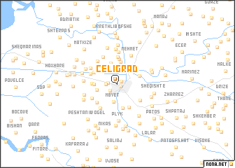 map of (( Çeligrad ))