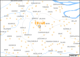 map of Čelije