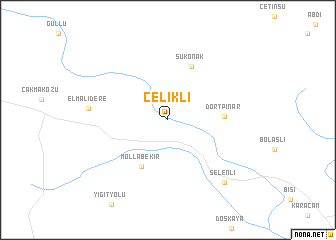 map of Çelikli