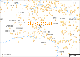 map of Čelikovo Polje