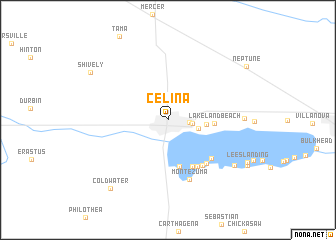 map of Celina