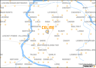 map of Céline