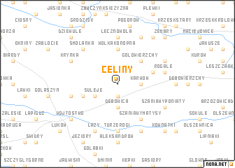 map of Celiny