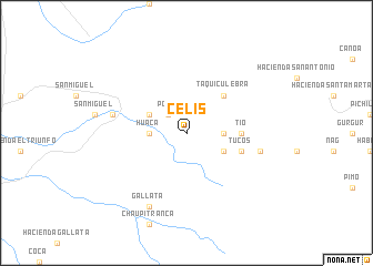 map of Celis