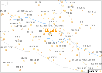 map of Čelje