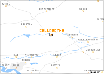 map of Cellardyke