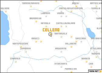 map of Celleno