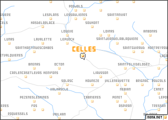 map of Celles