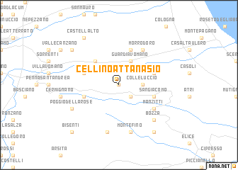 map of Cellino Attanasio